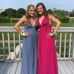 Steel blue Lulu’s prom dress